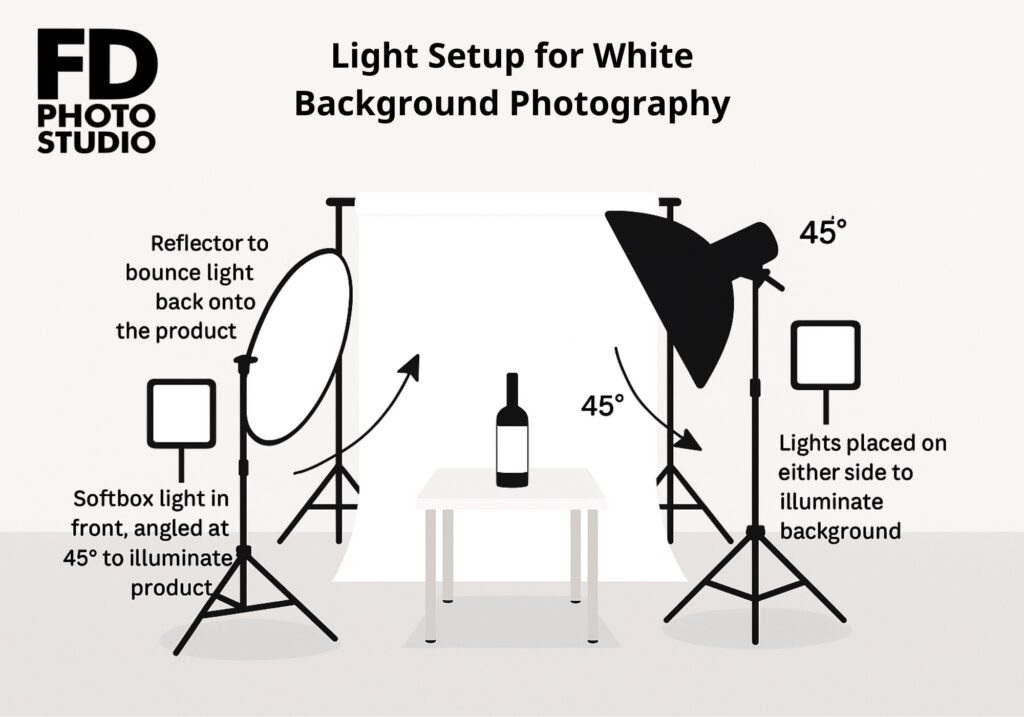 Light Setup for White Background Photography 