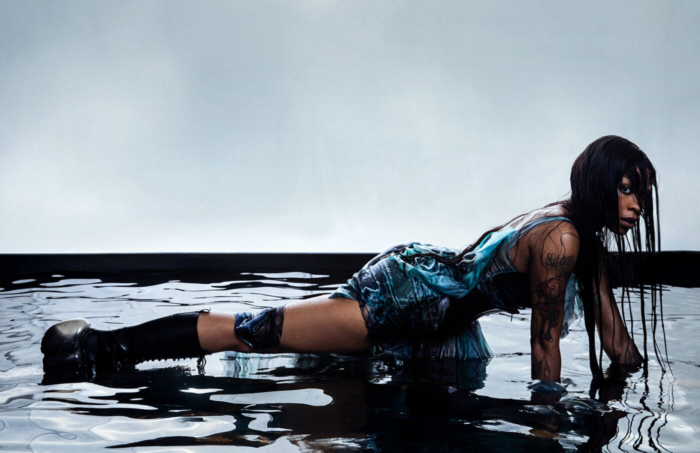 Walk on Water Photoshoot in Studio Yukon 3 Los Angeles with Rico Nasty
