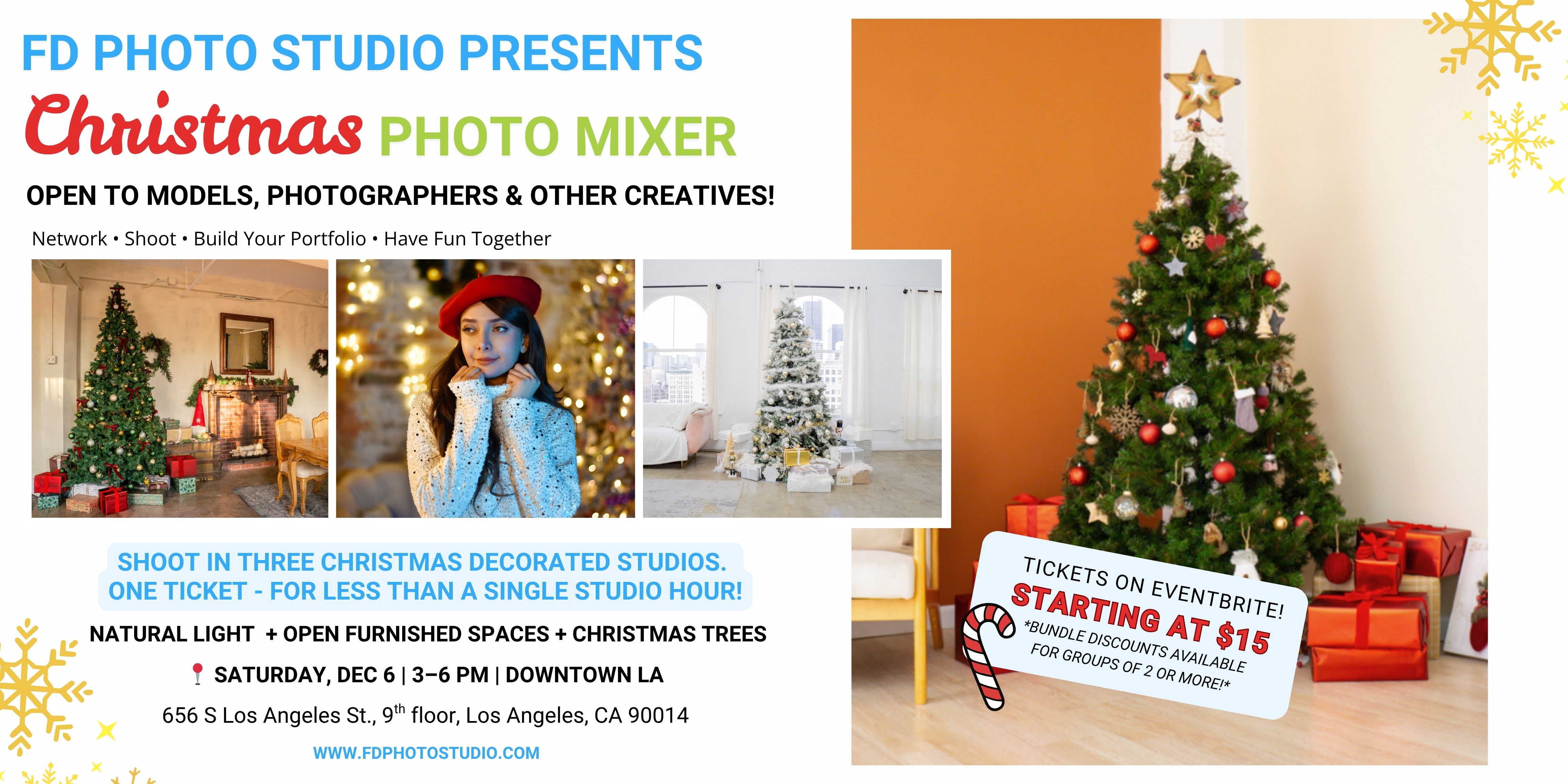 Christmas Photography Mixer Event in Downtown Los Angeles | FD Photo Studio Christmas Photography Mixer Event in Downtown Los Angeles | FD Photo Studio