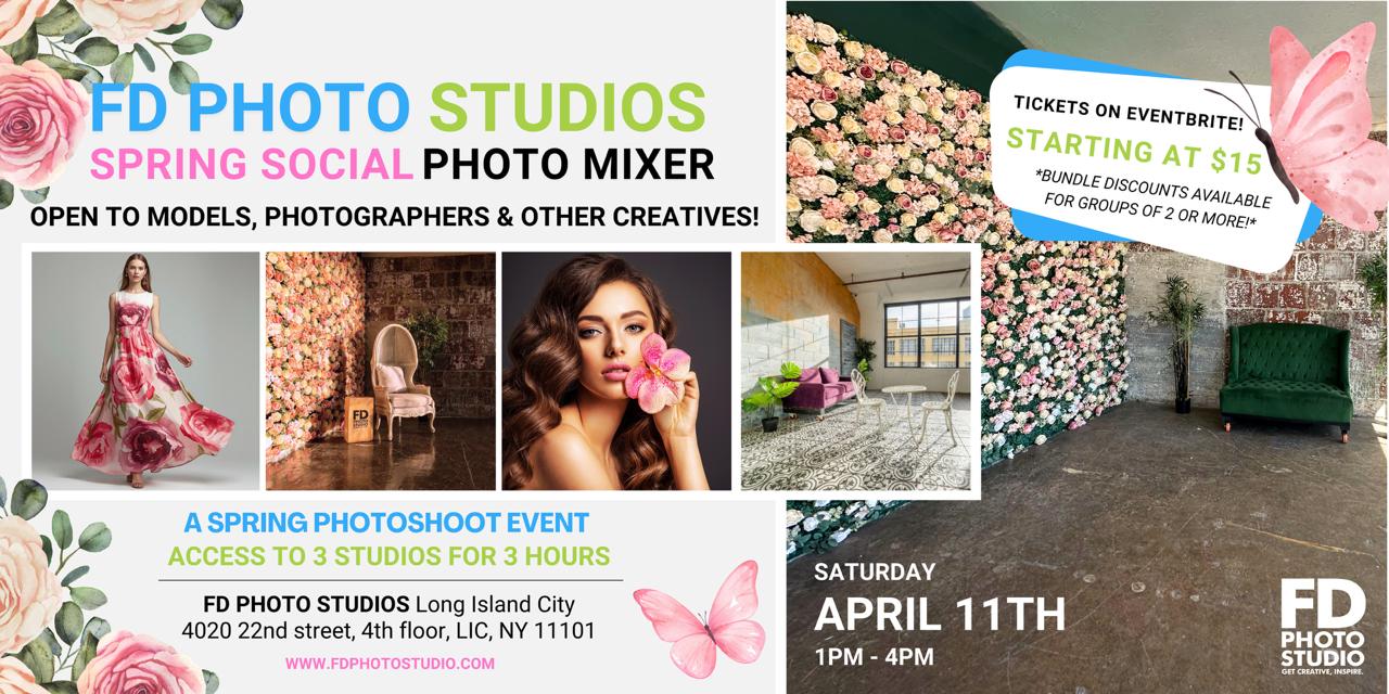 Spring Photography Mixer Event in New York | FD Photo Studio Spring Photography Mixer Event in New York | FD Photo Studio