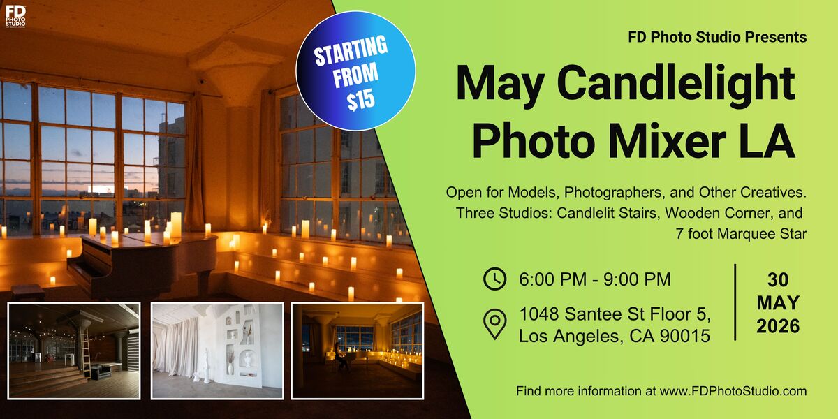 Candlelight Photo Mixer in LA | FD Photo Studio Candlelight Photo Mixer in LA | FD Photo Studio