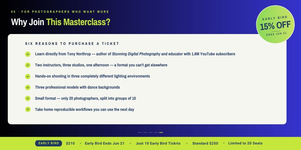 Photography Masterclass with Tony Northrup in NY | FD Photo Studio Photography Masterclass with Tony Northrup in NY | FD Photo Studio