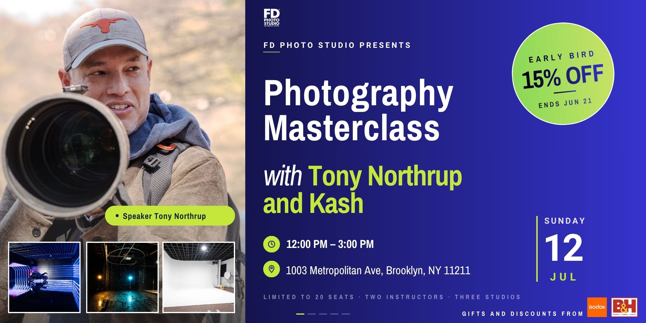 Photography Masterclass with Tony Northrup in NY | FD Photo Studio Photography Masterclass with Tony Northrup in NY | FD Photo Studio