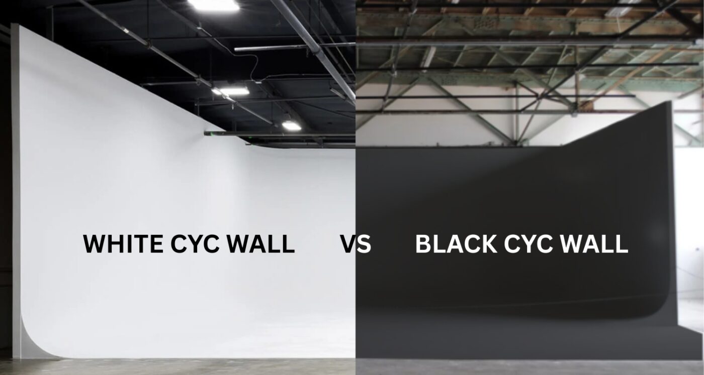 WHITE CYC WALL VS BLACK CYC WALL